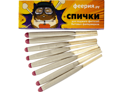Другое «Спички для поджога фейерверков Феерия.ру (84 мм)»